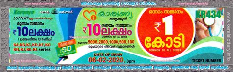 Kerala lottery is one of the first lotteries in india that draws seven weekly lotteries from monday to sunday. Kerala Lottery Results: 08-02-2020 Karunya KR-434 Result ...