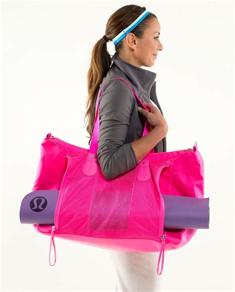 Shop a wide selection of yoga mat bags at amazon.com. Lululemon Sand To Savasana Duffel - Raspberry Glo Light ...