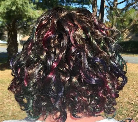 Oil slick on curly hair. (Joico color intensity) | Curly ...