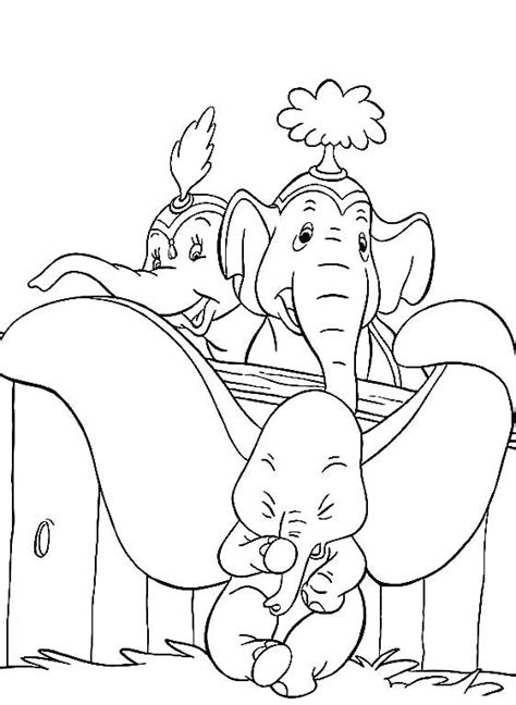 Dumbo 2019 by tim burton is releasing in a few days, so we've got our readers a collection of free printable dumbo coloring pages. Little Dumbo With Friends Coloring Pages | Elephant ...