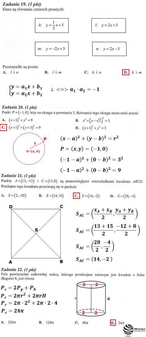 Egzamin maturalny z matematyki na poziomie rozszerzonym rozpoczął się w poniedziałek, 15 czerwca 2020 o godzinie 9.00 i trwał przez 180 minut. Blog matematyczny Minor | Matematyka: Rozwiązanie zadań - arkusz maturalny z matematyki poziom ...