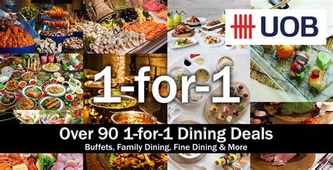 Maybe you would like to learn more about one of these? UOB: 1-for-1 Buffets, Family Dining, Fine Dining & More at over 90 Restaurants from 1 Aug - 31 ...