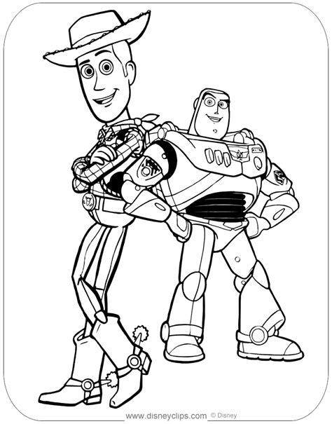Toy story coloring book pages 53 free disney printables. Coloring page of Woody and Buzz Lightyear #toystory ...