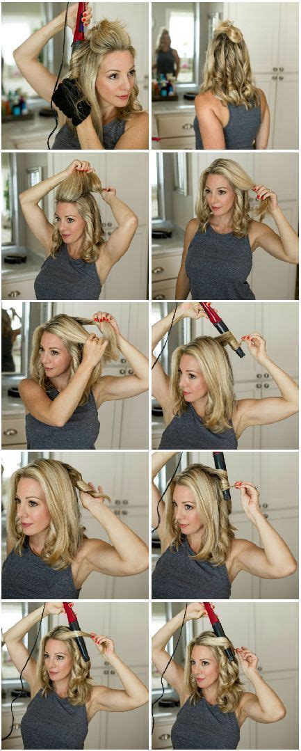 A fresh angled curly bob cut and pops of blonde highlights—this is how you enhance your natural hair. How to Curl Your Hair for Loose Waves | Honey We're Home ...