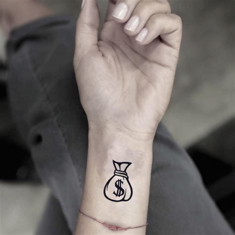 Maybe you would like to learn more about one of these? Money Bag Temporary Tattoo Sticker - OhMyTat