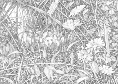 Use these images to quickly print coloring pages. Meadow with tiny excursionist | Free coloring pages ...