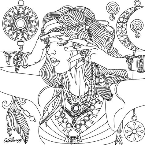 These are printables that are meant to be. Dreamcatcher coloring page | Witch coloring pages, Fairy ...