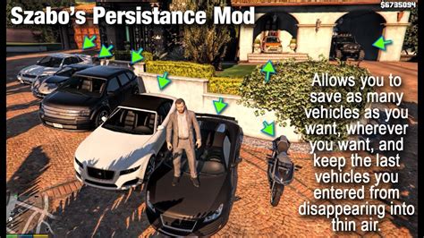 All gta 5 cheats for xbox one. GTA V PC MODS- Szabo's Persistance Mod save your car - YouTube