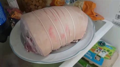 Roast Pork and crackle on Weber Q - YouTube