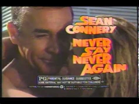 Official trailer for never heard the movie. 1983 Never Say Never Again TV Movie Trailer - YouTube