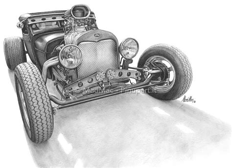 Choose from over a million free vectors, clipart graphics, vector art images, design templates, and illustrations created by artists worldwide! Pencil drawing of Ford Hot Rod | Pin-Up Art