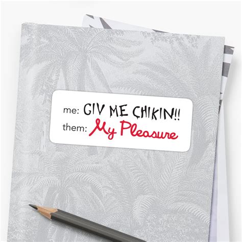 Check 'pleasure' translations into malay. "My Pleasure" Sticker by nicdennisdesign | Redbubble