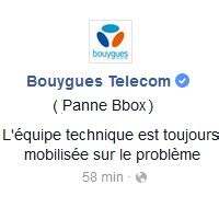 La panne était assez massive pour affecter des milliers de français. Bouygues Telecom : Panne nationale sur le réseau fixe ...