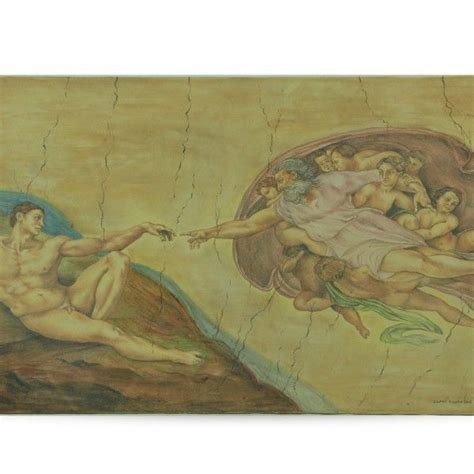 1510 · fresco · picture id: "The Creation of Adam" a fresco painting by Michelangelo ...