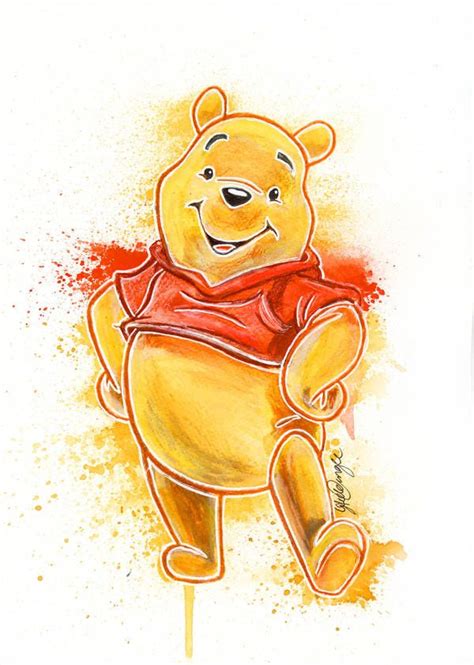 Illustrate a flower on his hands. Winnie the Pooh by https://www.deviantart.com/lukefielding on @DeviantArt | Winnie the pooh ...