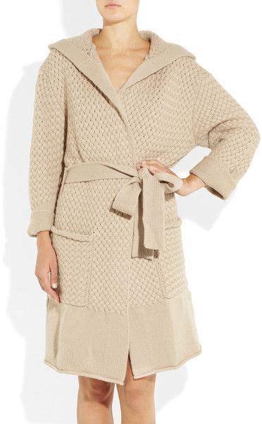 Monk robe pattern with hooded cowl. Burberry Brit Hooded Waffle Knit Cashmere Robe in Beige ...