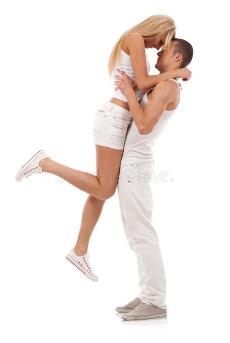 But his girlfriend was returned in front of his house. Man Holding His Girlfriend In The Air Royalty Free Stock ...