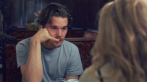 Ethan hawke (actor, writer), julie delpy (actor, writer), richard linklater (director, writer) & 0 more rated gif ethan hawke Before Sunrise Julie Delpy gyllenhaals •