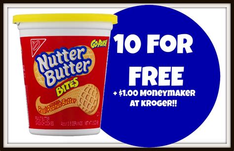 America's #1 peanut butter cookie. 10 FREE Nabisco Nutter Butter Go-Paks + $1.00 Moneymaker ...