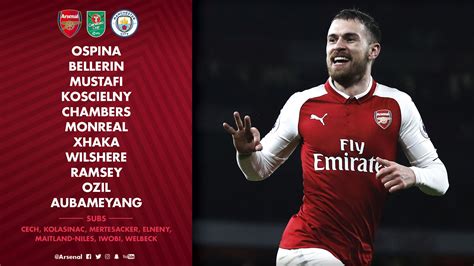 Arsenal Official Lineup Vs Manchester City Revealed - Arsenal True Fans