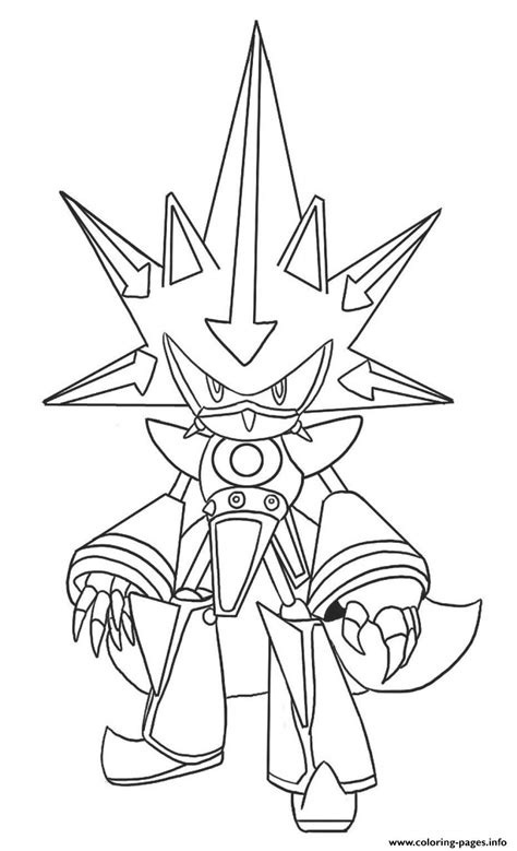 Dragon ball z coloring pages. Metal Classic Sonic Coloring Pages Printable