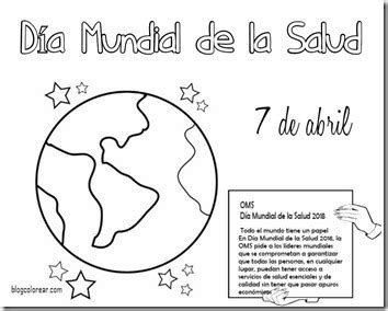 Durante este día se realizan diversas actividades a nivel mundial según el tema del año, entre ellas Dibujos para pintar del Día Mundial de la Salud - Colorear ...