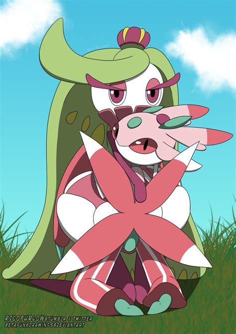 Evolves from steenee when leveled up while knowing the move stomp. Tsareena and Lurantis by BetaPunkDrawings on DeviantArt