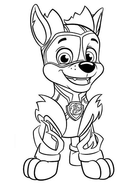 When they join up with the paw patrol, they'll be the mightiest team of all! Kids-n-fun.com | Coloring page Paw Patrol Mighty Pups Chase | Malvorlage einhorn, Lustige ...