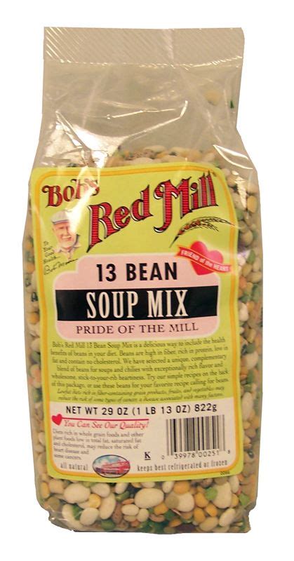 Recipe submitted by sparkpeople user redfisher80. Bob's Red Mill 13 Bean Soup Mix is a delicious way to ...