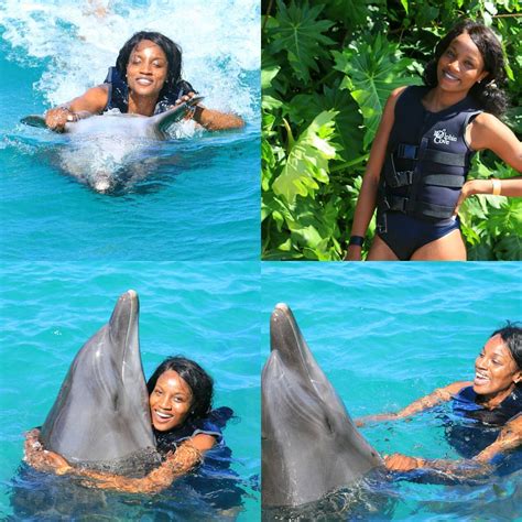 Seyi shay sends a shoutout to hardworking women. Seyi Shay Swimming With Dolphins In Jamaica [PICS ...