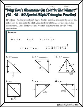 What relationships exist between the sides of similar right triangles? 8 3 Practice Special Right Triangles Answers - cloudshareinfo