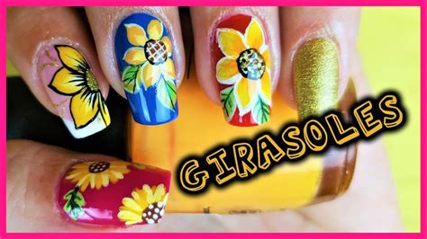 Pedicure diseños flores facil : Dibujar FÁCIL Flores en tus Uñas - 4 formas de hacer ...