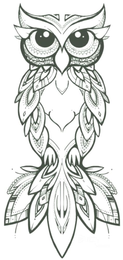 Drucken sie die kostenlose malvorlage für ih. COCO | illustration & design tribal owl #eule #tribal #zentangle #tattoo #patter ...
