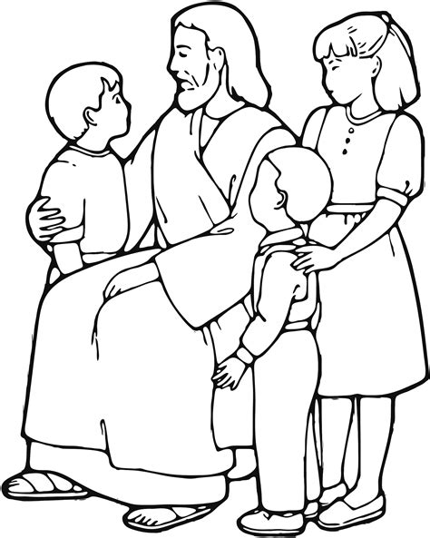 Jesus is the good shepherd coloring page. Znalezione obrazy dla zapytania jesus and children | Jesus ...