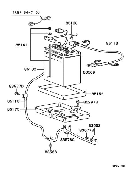 A very helpful document throughout the entire project was a proper wiring diagram. Battery cable & bracket for 1986 - 1994 Mitsubishi L300 L032P | EUR sales region, , 1879614-164582