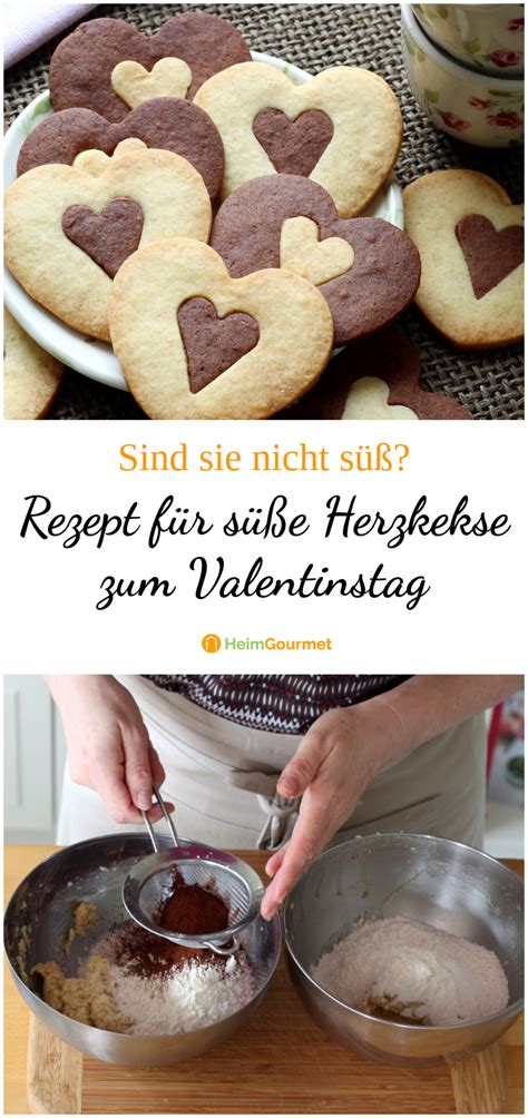 Es gibt nichts romantischeres als ein selbstgekochtes abendessen für zwei! Rezept für süße Herzkekse zum Valentinstag!