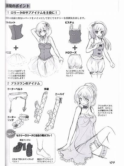 Lolita Draw Body Clothes Characters Face Anime