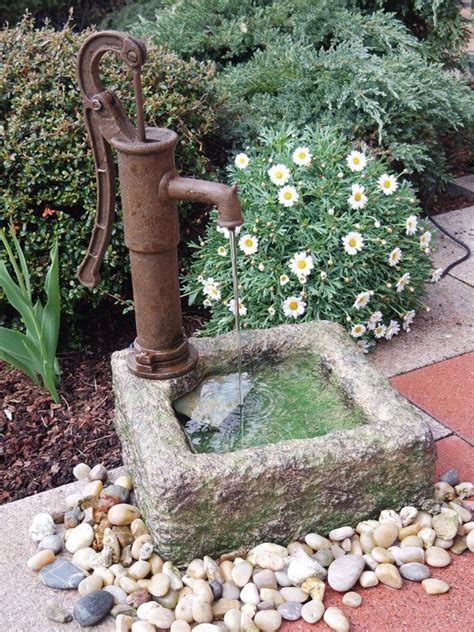 Wasserpumpe fußbetrieb, garten bewässerung, handansaugpumpe, regenfasspumpe, membranpumpe, trinkwasser, regentonne. Brunnen garten, Wasserpumpe garten, Diy gartenbrunnen