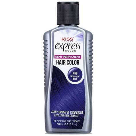Not required to use with peroxide. Kiss Express Color Semi- Permanent Hair Color 3.5oz (K69 ...