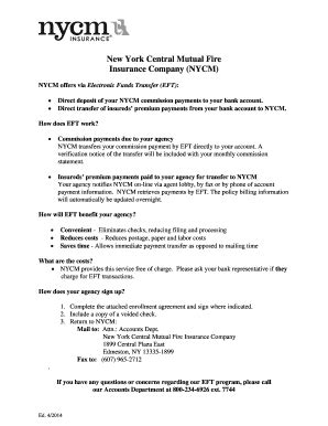 Maybe you would like to learn more about one of these? Fillable Online New York Central Mutual Fire Insurance Company NYCM Fax Email Print - PDFfiller