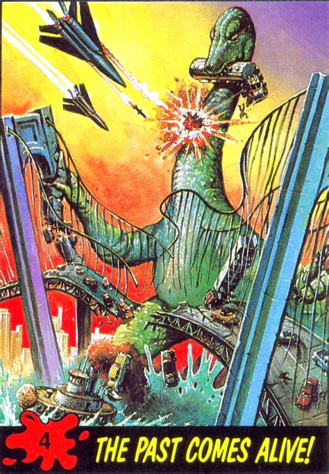Started in 1988 for me, for the topps company, it the cards, called attack from space!, (and renamed mars attacks! MONSTER BRAINS: Dinosaurs Attack! Trading Cards, 1988