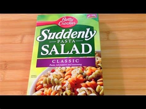 Maybe you would like to learn more about one of these? Suddenly Pasta Salad - Food Product Review - YouTube