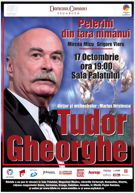 Tudor gheorghe on wn network delivers the latest videos and editable pages for news & events, including entertainment, music, sports, science and more, sign up and share your playlists. Concert exceptional Tudor Gheorghe - "Pelerini din tara ...