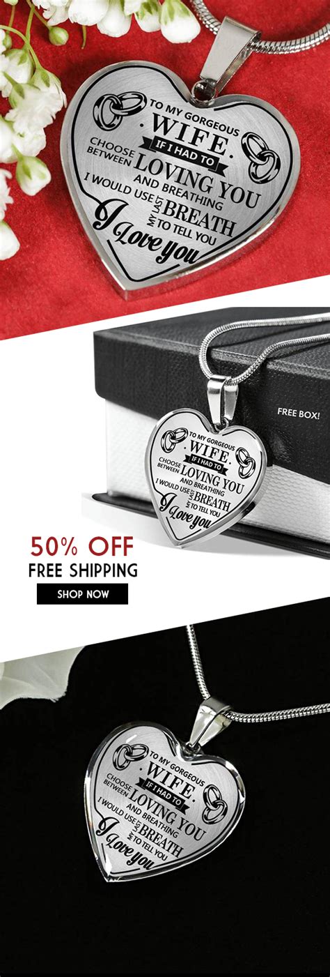 You do not want to get them something they already have, but you also don't want to get them nothing at all! Free Shipping - To My Gorgeous Wife Luxury Heart Shaped ...