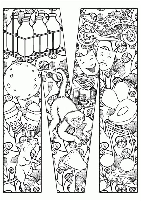 Letter m words coloring pages. Letter M Coloring Pages - Coloring Home