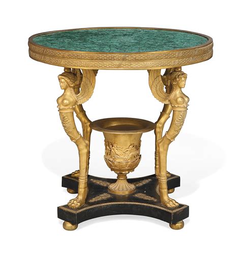 Find perfect furniture, faucets, lighting, decor and more. A MALACHITE AND GILT-BRONZE CENTRE TABLE , OF EMPIRE STYLE ...