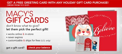 Macy's gift cards can be redeemed at any macy's store, online or by phone. Be Santa with Macy's Gift Cards, works online & in-store ...