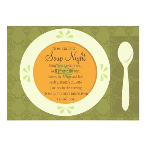 Check spelling or type a new query. Soup Night Invitation | Zazzle.com | Dinner party themes ...