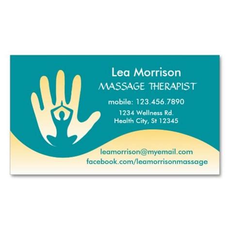 We have hundreds of font styles that you could choose from to match your design. Modern Massage Therapist Business Card | Zazzle.com ...