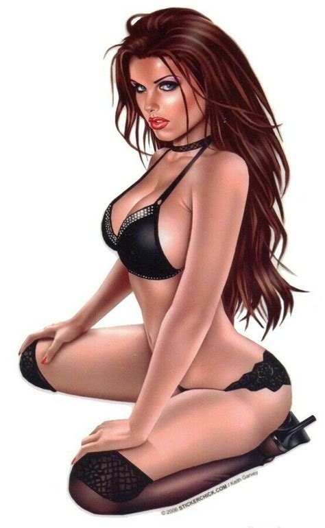 Sizzling brunette wearing transparent lingerie masturbates pussy. SEXY BRUNETTE IN LINGERIE PINUP GIRL STICKER/DECAL HOT!Art ...